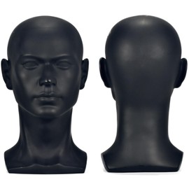 Male Mannequin Head Professional Manikin Training Head for Display Headphone Game Console Hats Wigs Jewellery Glasses Facemask Caps Model Head