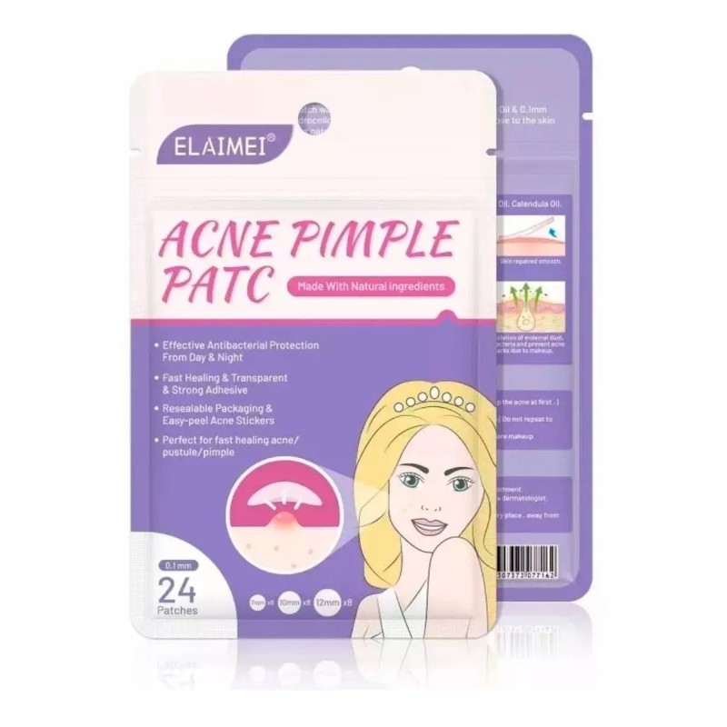 Universo en Linea 24 Parches Acne Dia Y Noche Quita
