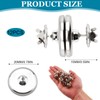 12 x Magnets for Curtains, Curtain Stopper for Rails, Magnetic