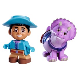 Big-Bloxx - Dino Ranch Farm - Toy Building Blocks (40 Pieces) for Cassidy Ranch with Toy Figure Miguel and Dino Figure Tango, Tokens for Children from 18 Months to 5 Years