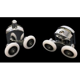 Mancini and Mancini SRL Guarnitura for Shower Cubicle with Swivel Trolley Nylon with Ball Bearings - 25 Diameter