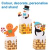 Baker Ross AR850 Chimney Pop-up Colour Christmas Card Making for