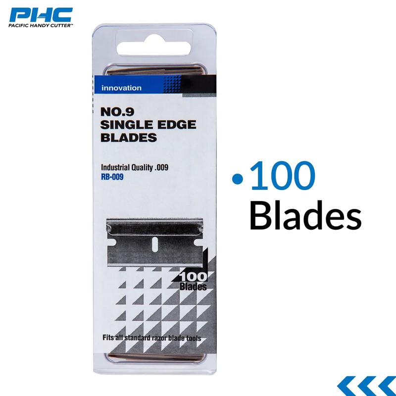 Pacific Handy Cutter Stainless Steel Replaceable Blades for Box Cutters,