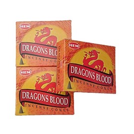 HEM Incense Dragons Blood Cone Set of 3