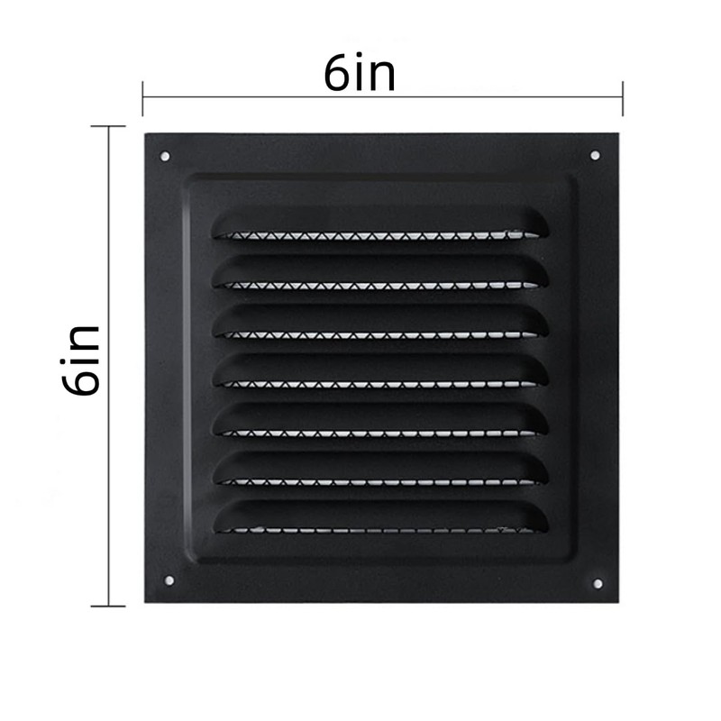 2pcs Attic Vent Soffit Vent Aluminum Wall Vent Metal Shed