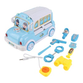 Toddler Toy Car Children Police Theme Music Storage Car Parent Child Interactive Toy Car