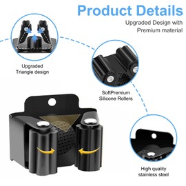 gaoduanluoluo 6/12 Stück Gerätehalter Set, Besenhalterung Wand, Gartengerätehalter, Werkzeughalter für Küche Zuhause Badezimmer Garage (12)