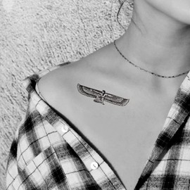 Oottati Small Cute Temporary Tattoo God Eye Horus Egypt (2 Sheets)