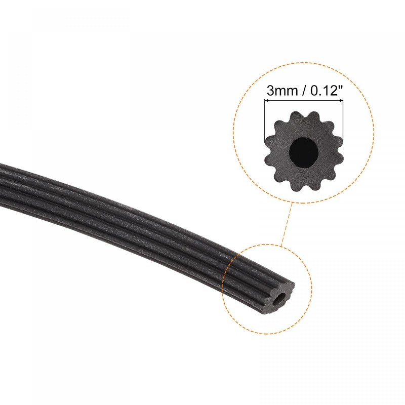 sourcing map Screen Spline, 7.5M/24.61Ft Length PVC Sealing Strip Window
