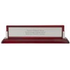 Things Remembered Engraved Gloss Mahogany and Silver Name Plate (Free