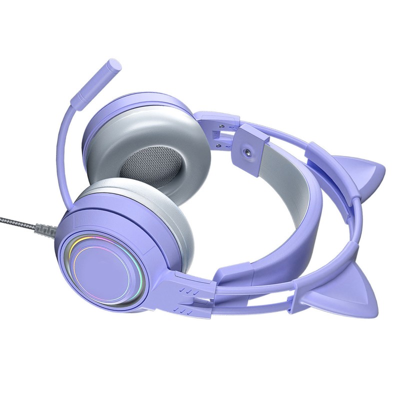 Cat Ear Headphones with Noise Reduction Mic for Girls All