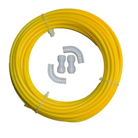 YZMSZ 1/4 Inch O.D. tube Lenght 32.8Ft (10m) yellow RO Water Filter Tubing PE,Use with Reverse Osmosis Systems, Drinking Water Filters, Liquid Dispensers,Coffee Machine,Ice Maker.