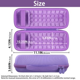 Khanka For JBL Flip 7 / Flip 6 Waterproof Portable Bluetooth Speaker Hard Case Travel Storage Bag Case Only (Purple)