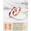 Feraco Copper Bracelet for Men Women, 12X Enhanced Strength Magnetic