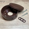 Distribution Box Diameter 70 x 31 mm Brown Plastic I