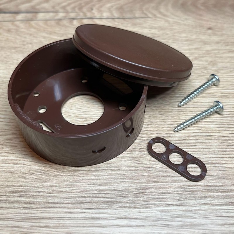 Distribution Box Diameter 70 x 31 mm Brown Plastic I