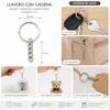 Juego de 100 Piezas Llaveros con Cadena, Llaveros de Metal,