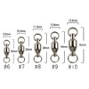 Ball Bearing Swivel, Split Ring, Stainless Steel, 15 - 50