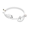 FIRMERST 1875W Low Profile Flat Plug 2Ft Extension Cord 14AWG