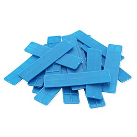 SILISTO Plastic Glazing Blocks 100 x 30 x 2 mm – Pack of 1000 – The Plastic Spacers are Suitable as: Wheel Chocks, Spacers, Leveling Plates, Glazing Blocks or Mounting Blocks