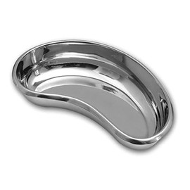 Surgical Kidney Dish Curved Shape 6", 8" or 10" Dish Basin Stainless Steel Tray for Medical, Dentistry, Veterinary Use (10"(25cm))