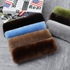 ROYAGO 2pc Soft Genuine Sheepskin Wool Auto Seat Belt Cover
