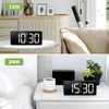 KeeKit 7 Inch Digital Alarm Clock with Bluetooth Sync Time,