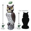 Dalen SOL-R Action Large Solar Fake Owl Decoy to Scare