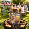 Rolling Grill Basket 2-Pack 304 Stainless Steel Grill Basket with