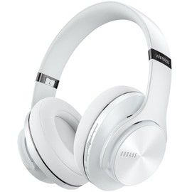 DOQAUS Bluetooth Headphones Over Ear, 90 Hours Playtime Wireless Headphones with 3 EQ Modes, Noise Isolating HiFi Stereo Headphones with Deep Bass, Microphone, Soft Earpads for Cellphone/PC