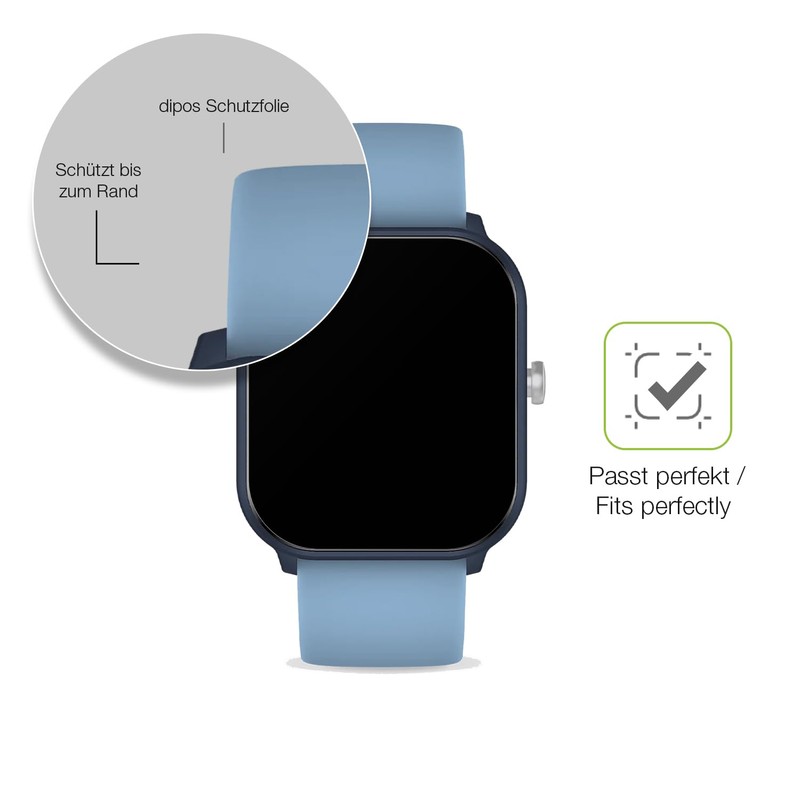 dipos FLEX 2x Matte Screen Protectors Suitable for Ice-Watch Ice