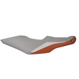 BlackTip Jetsports Premium Seat Cover for Sea-Doo GTI 130, GTS 130, Wake 155 (Gray/White/Orange)