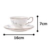 NARUMI(ナルミ) Rose Blanche Cup & Saucer 210cc Blue Floral Pattern
