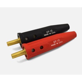 Generic Lenco Model UP-10 (Black & Red Pair) Tapered Cable Plug, Item# 05270 & 05271