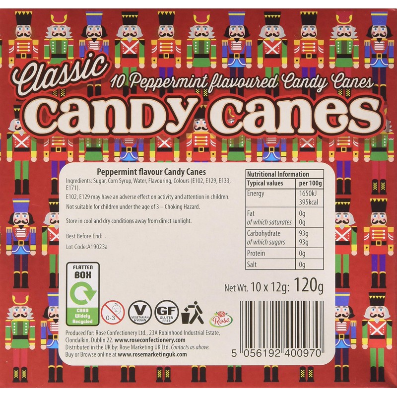 Rose Nutcracker Candy Canes 10Pk