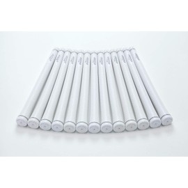 elitegrips TD50 Golf Grips, Set of 13, Silver White with Backline