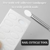 2 Pcs Stainless Steel Cuticle Pusher Tool Non Slip Double