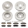 Torchbeam Front and Rear Brake Pad & Rotor Kit Brake