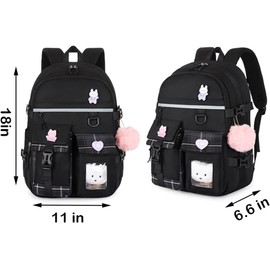 Girls Backpacks, Girls School Large Capacity Waterproof Backpacks, Cute Pink Fashion Backpacks(Pink)