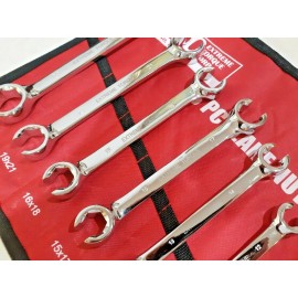 Extreme Torque 13 pc Flare Nut Line Wrench Set SAE 1" & Metric 24 mm Hydraulic Extreme Torque
