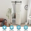 AONAYIOA 42"/3.5FT Bi-Folding Sliding Barn Door Hardware Kit for 2