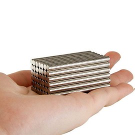 100 Pieces 6x1mm Tiny Small Multi-use Refrigerator Magnets Bar for Refrigerator Science Crafts Projects