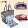 Luxja Bible Bag with Multiple Pockets for Bible Study Items,