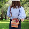 Yomotay Ethnic Bag Women's Vintage Colourful Handbag Boho Embroidery PU