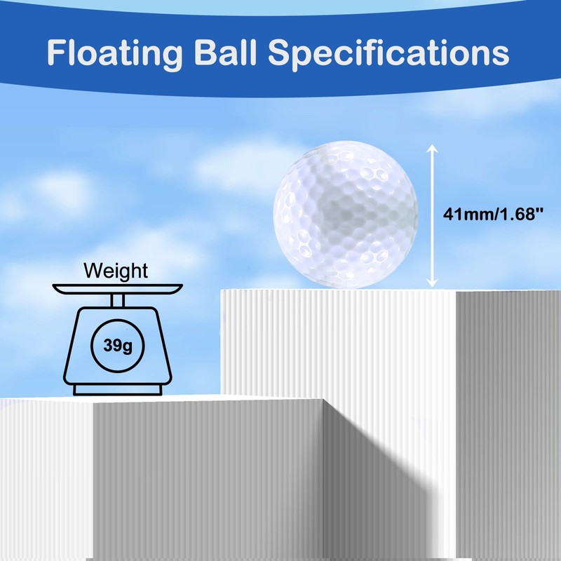 Sagsewful Floating Golf Balls, Non-Sink Practice Golf Balls for Lake/Pool/Backyard