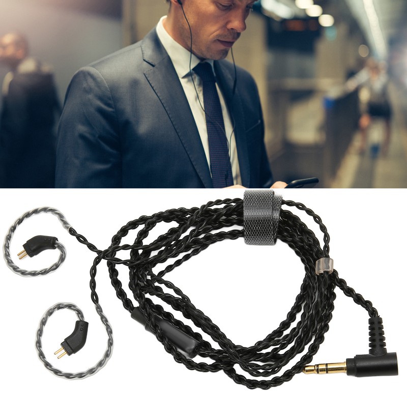 Earphone Cable 3.5mm Port Upgrade 2Pin 0.78mm Headphone Cable Without