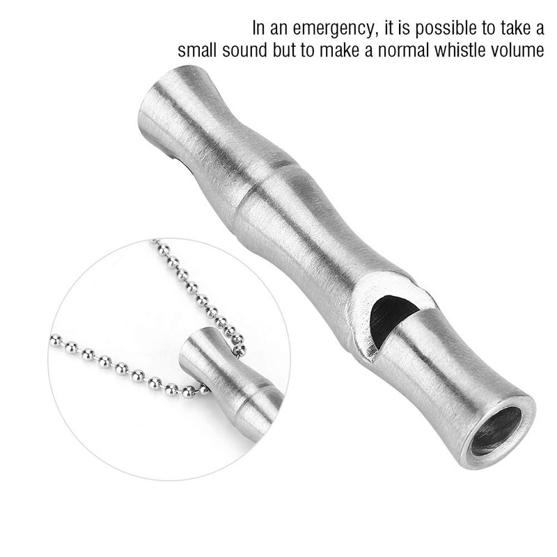 Ejoyous Stainless Steel Whistle, Whistle Signal Whistle with Collar Dog