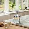 Amolliar 10 OZ Mason Jar Liquid Soap Dispenser, Stainless Steel
