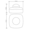 SEBSON® Outdoor Motion Detector IP65 Set of 2 Surface-Mounted Ceiling
