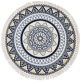 Terafeels Washable Area Rugs Runner Rug with Non Slip Backing Foldable Boho Machine Washable Carpet Mat for Kitchen Bathroom Bedroom or Living Room Carpet 100cm,11100